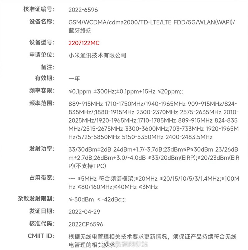 Xiaomi 12 Pro Max vừa được chứng nhận