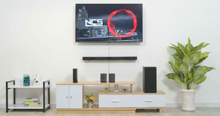 Loa thanh soundbar LG SN5R đáp ứng nhu cầu nâng âm thanh cho tivi