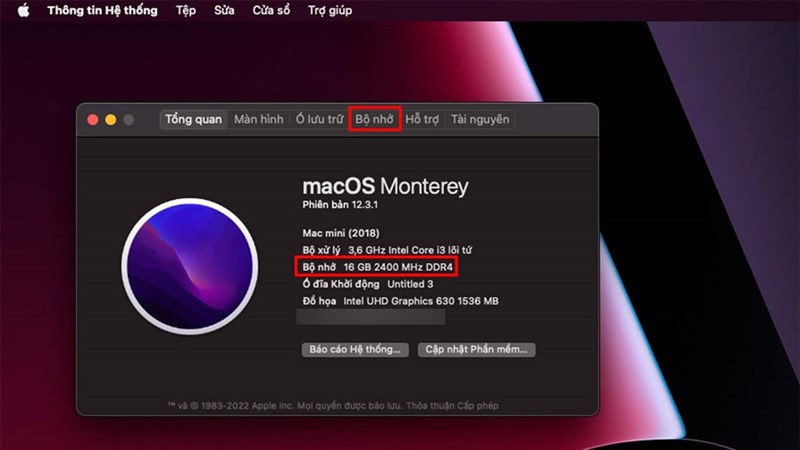 cách kiểm tra bộ nhớ RAM trên MacBook cách kiểm tra bộ nhớ RAM trên MacBook