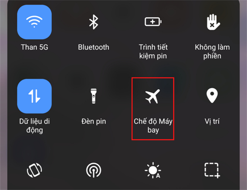 Tắt Chế độ máy bay