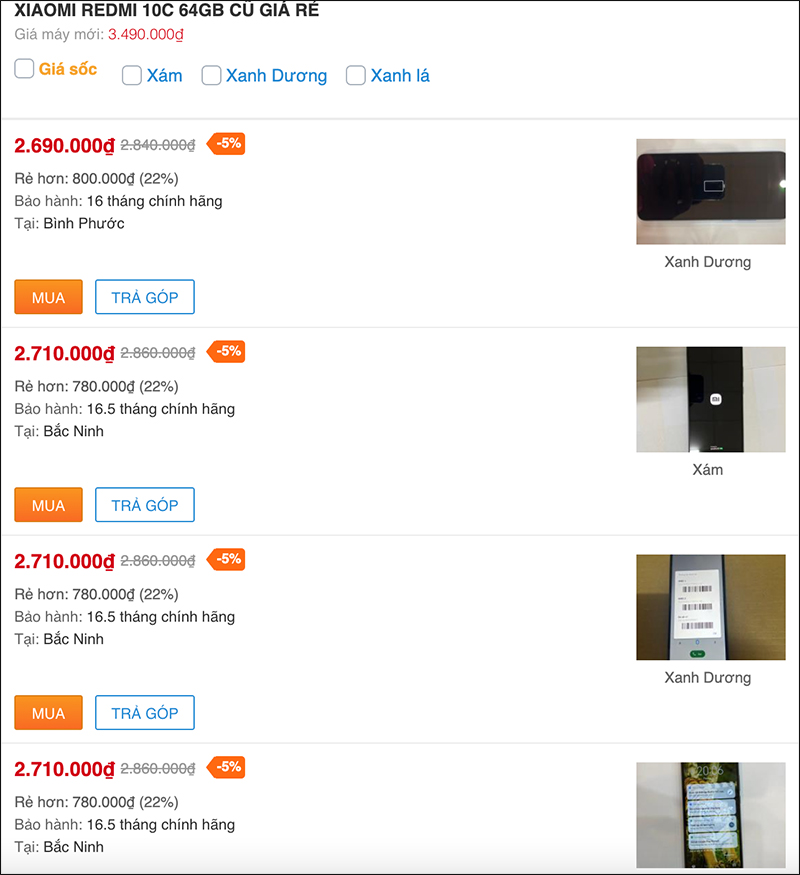 Giá Xiaomi Redmi 10C cũ hiện tại dưới 3 triệu, có chip Rồng mua ngay Giá Xiaomi Redmi 10C cũ hiện tại dưới 3 triệu, có chip Rồng mua ngay