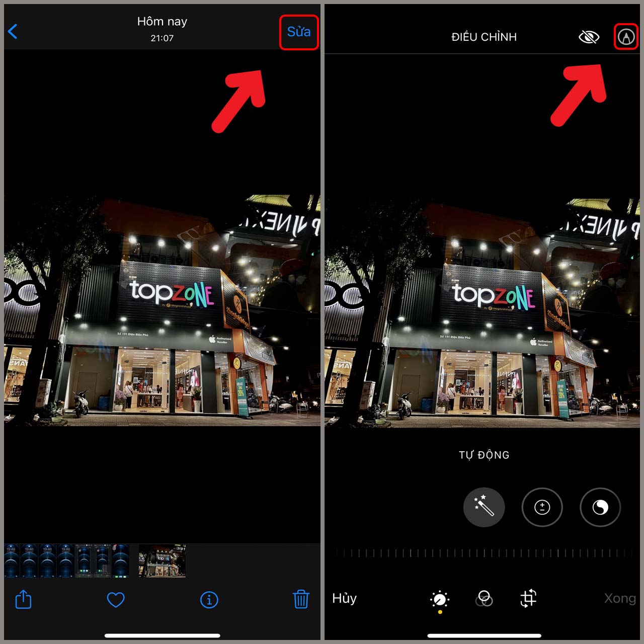 Phóng to một phần ảnh trên iPhone Phóng to một phần ảnh trên iPhone