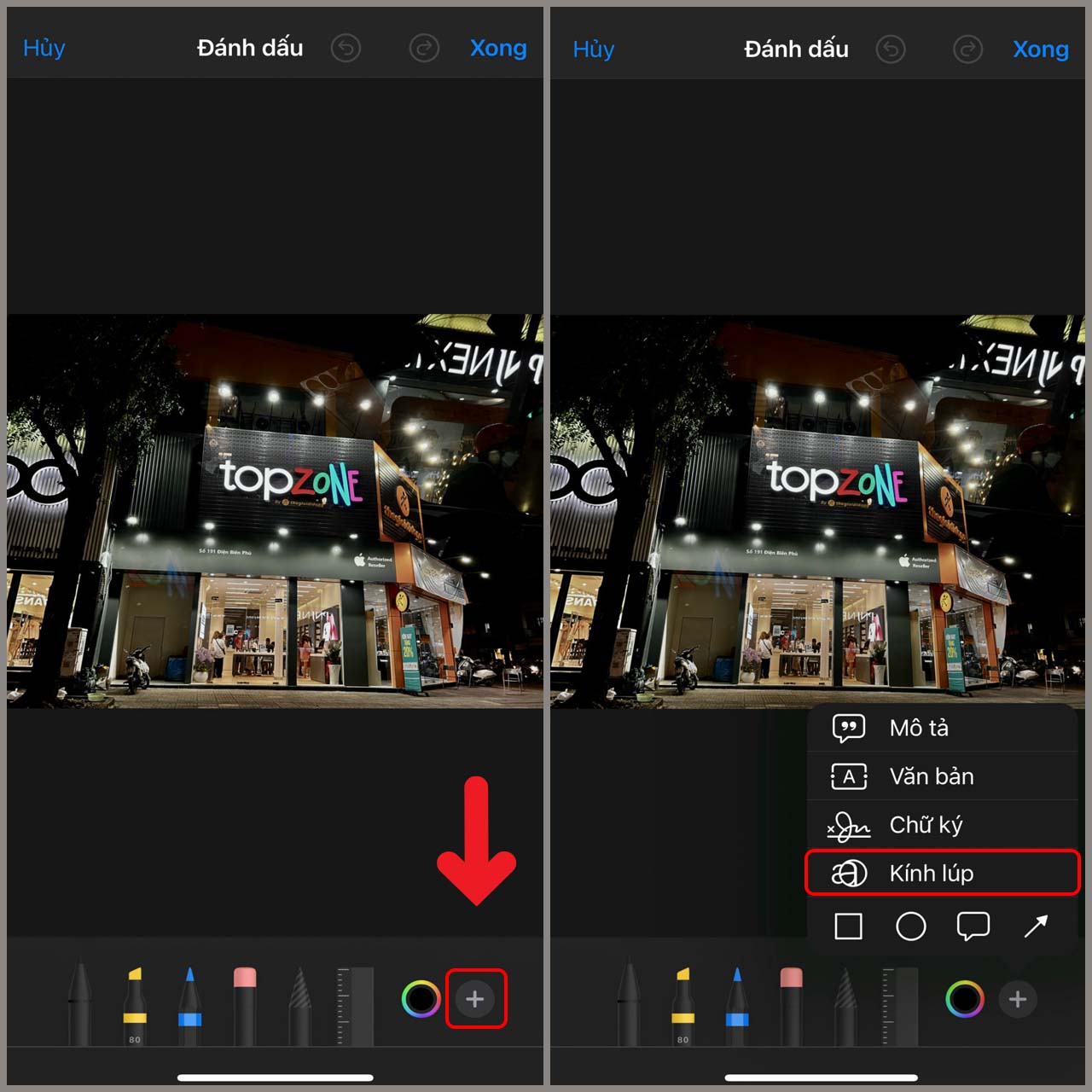 Phóng to một phần ảnh trên iPhone Phóng to một phần ảnh trên iPhone
