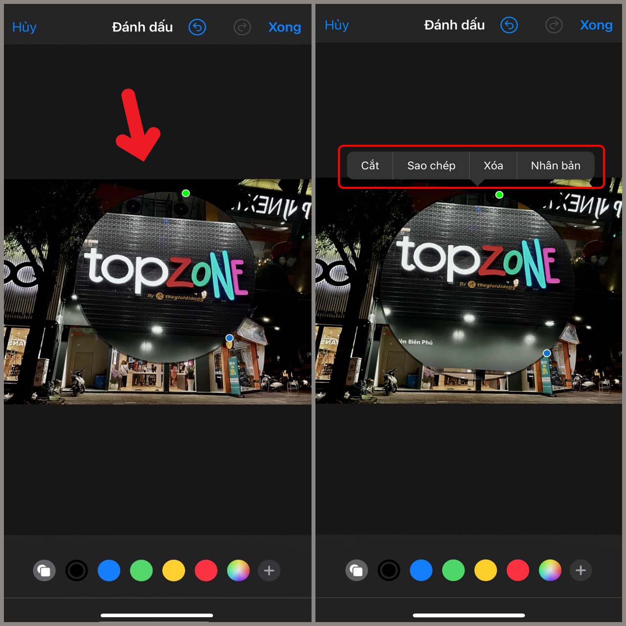 Phóng to một phần ảnh trên iPhone Phóng to một phần ảnh trên iPhone