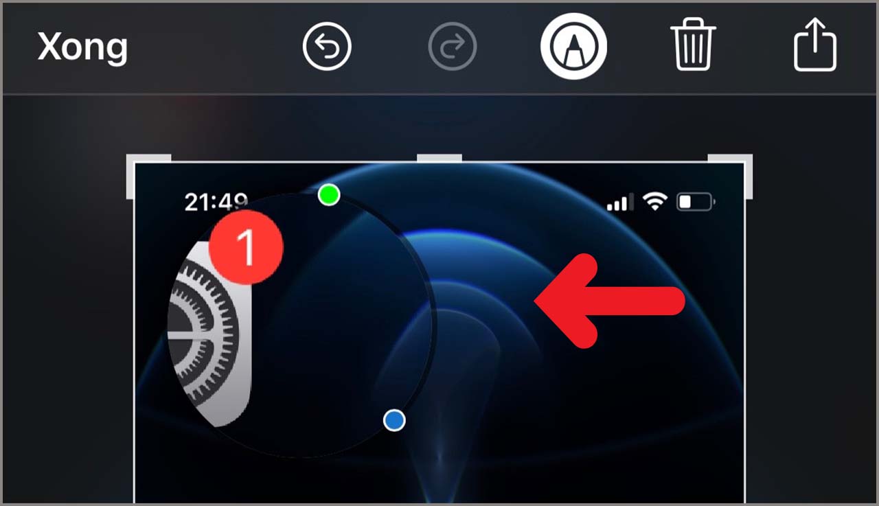 Phóng to một phần ảnh trên iPhone Phóng to một phần ảnh trên iPhone