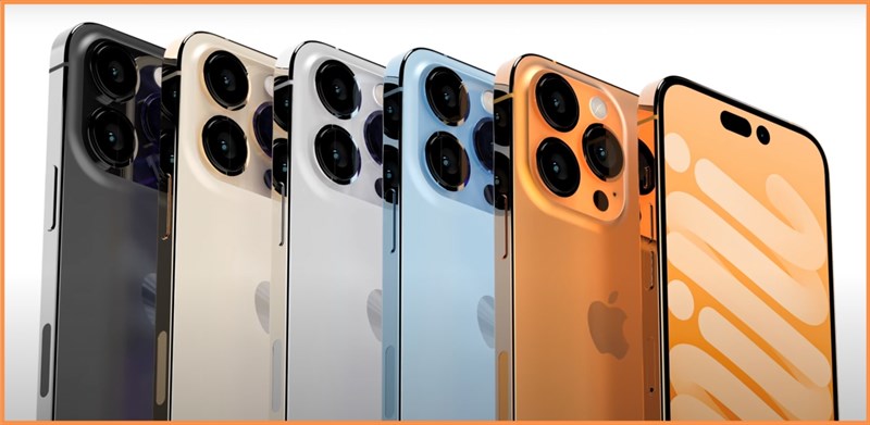 iPhone 14 Pro Max màu Sunset Gold nổi bật trước các phiên bản màu còn lại iPhone 14 Pro Max màu Sunset Gold nổi bật trước các phiên bản màu còn lại