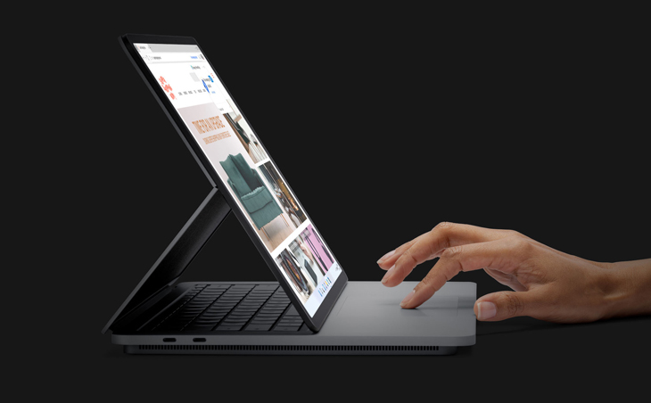 Laptop Surface có dung lượng pin khủng nên bạn có thể yên tâm làm việc, học tập mà không lo gián đoạn