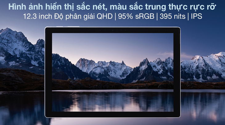 Laptop Surface Pro 7 có độ tương phản cao, màn hình hiển thị hình ảnh sắc nét