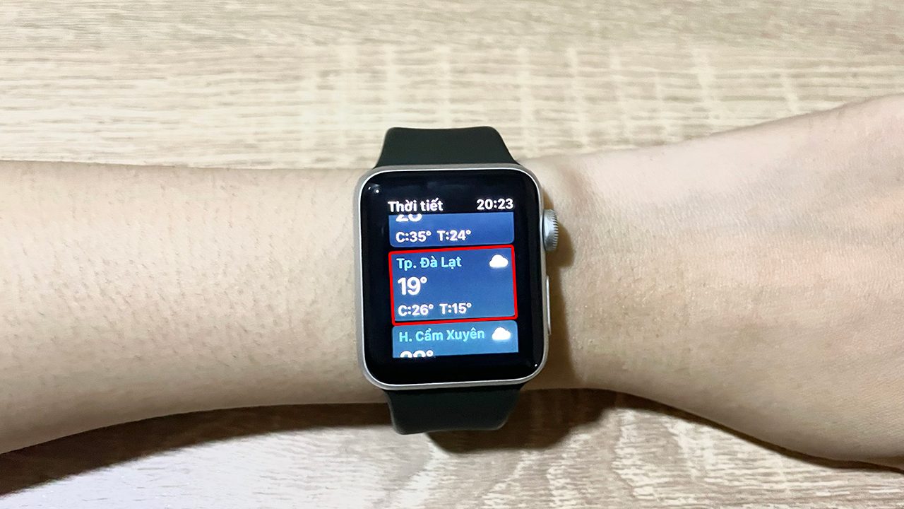 Xem thời tiết nhanh hơn với Apple Watch Xem thời tiết nhanh hơn với Apple Watch