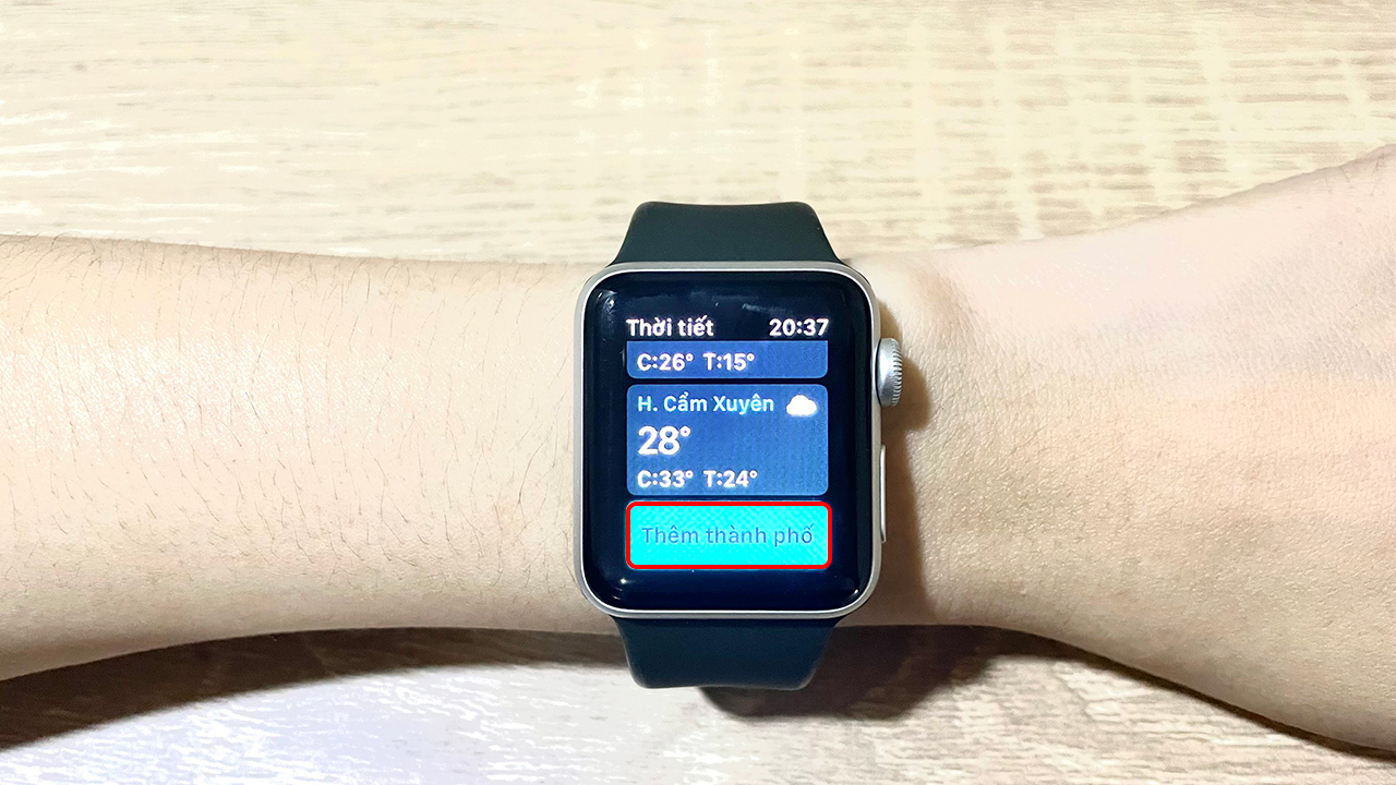 Xem thời tiết nhanh hơn với Apple Watch Xem thời tiết nhanh hơn với Apple Watch