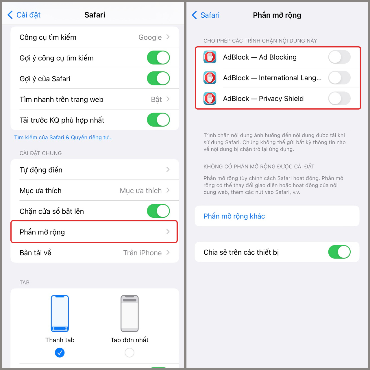 Cách chặn quảng cáo trên iPhone khi lướt web