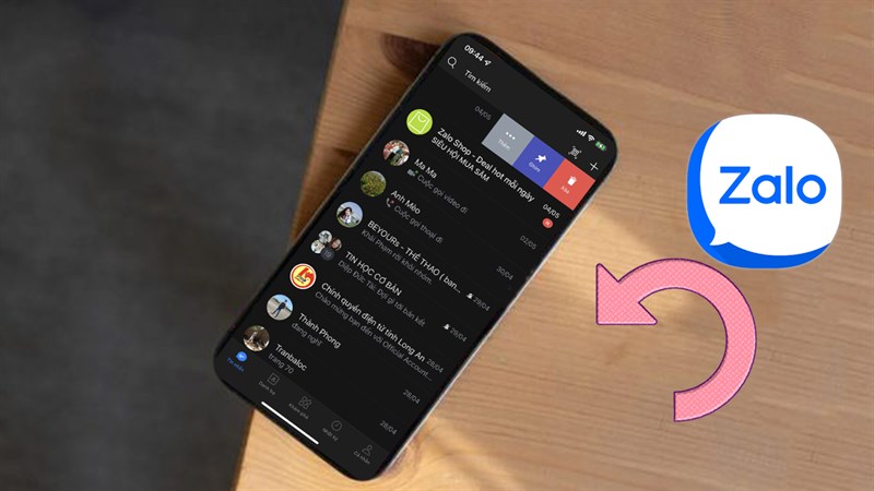 Cách khôi phục cuộc trò chuyện đã xóa trên Zalo