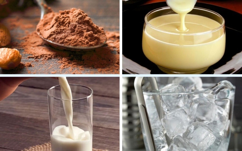 Nguyên liệu pha cacao latte