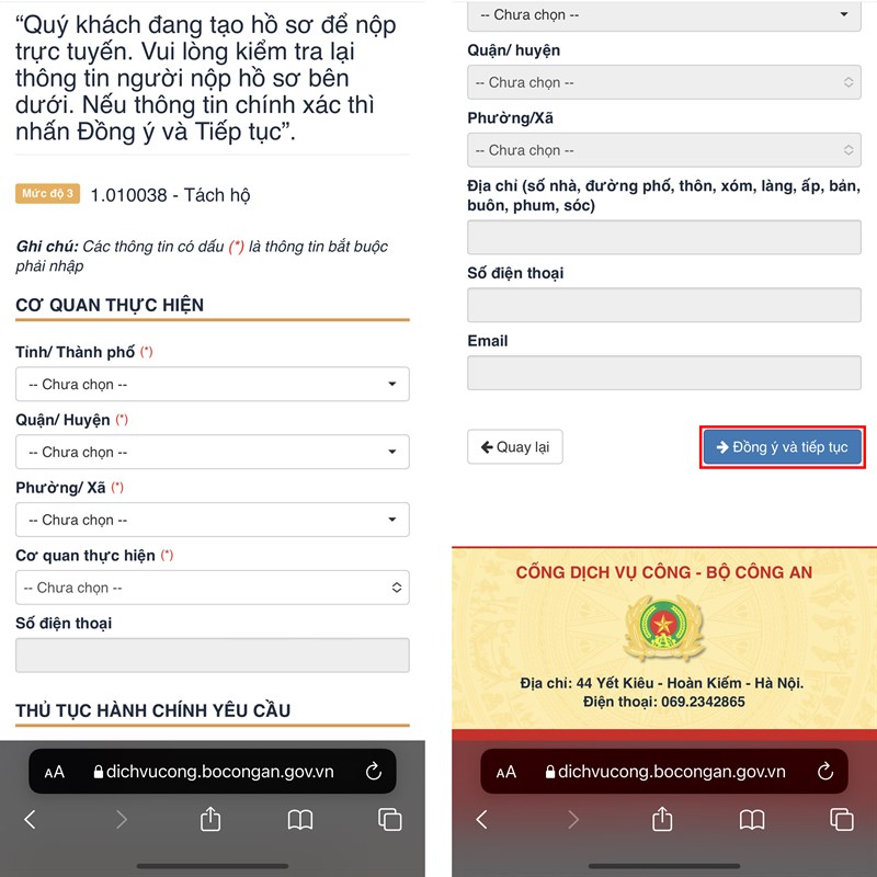 Cách tách hộ khẩu