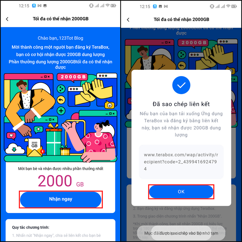 Nhận thêm lên đến tối đa 2000 GB dung lượng lưu trữ