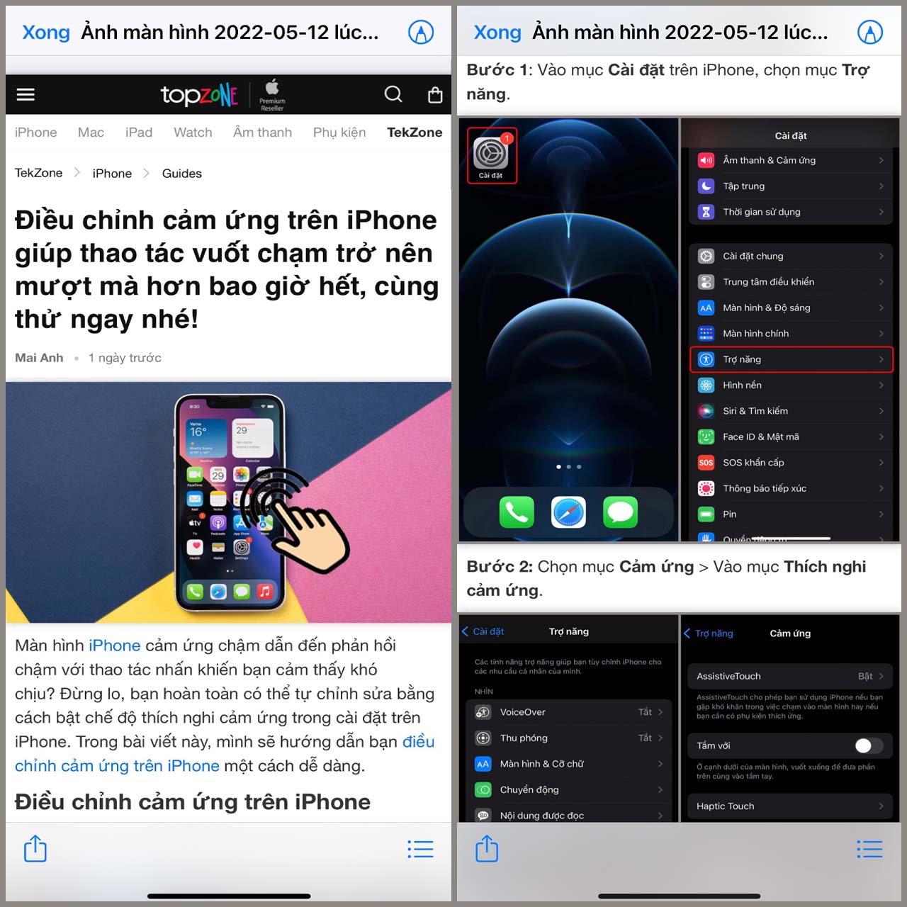 Cách chụp toàn bộ trang web trên iPhone