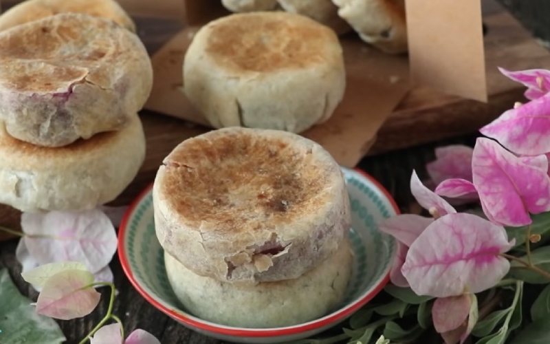 Thành phẩm bánh trung thu nhân Hopia