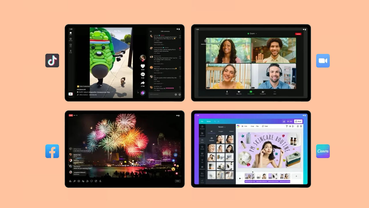 Một vài bên thứ ba đã tối ưu nhiều ứng dụng cho giao diện của tablet