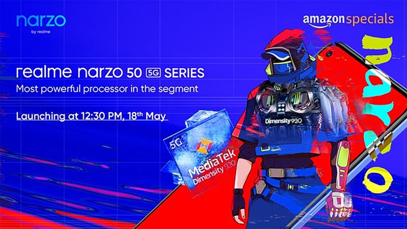Realme Narzo 50 5G và Narzo 50 Pro 5G sẽ ra mắt vào ngày 18/5