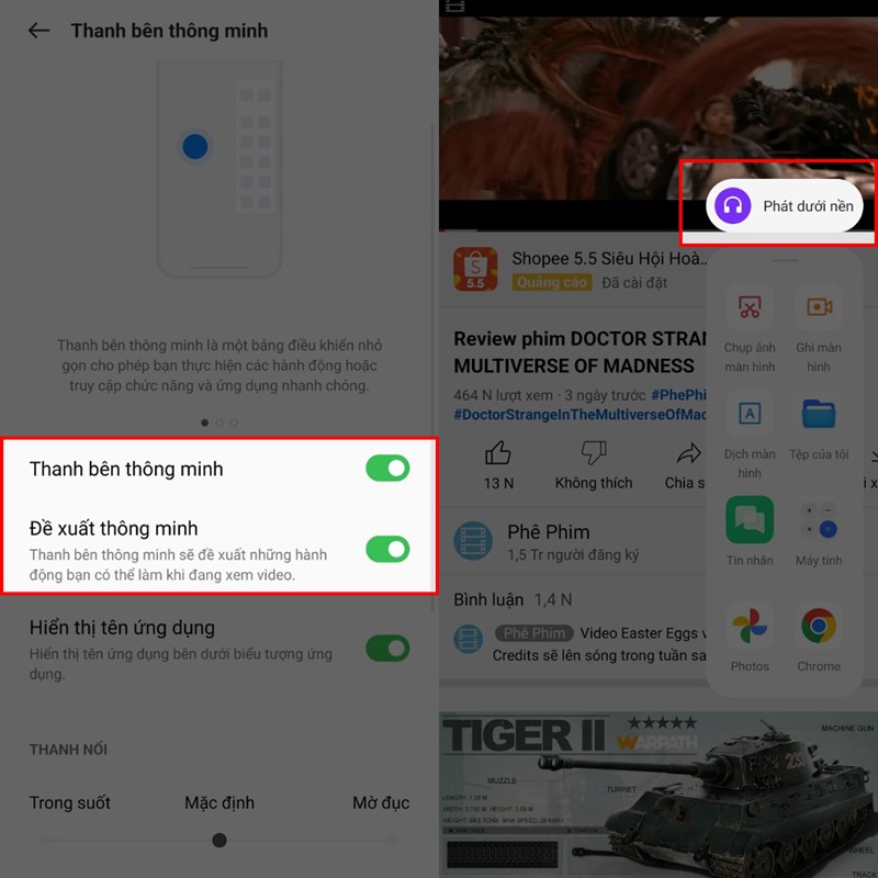 Cách nghe nhạc YouTube khi màn hình tắt trên OPPO Find X5 Pro 5G