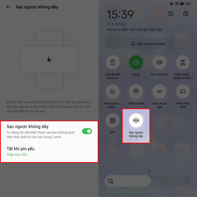 Cách bật tính năng sạc ngược trên OPPO