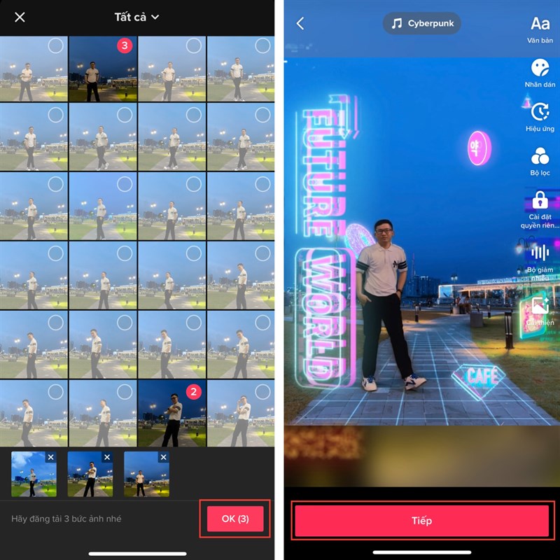 Cách tạo video hiệu ứng Cyber City trên TikTok Cách tạo video hiệu ứng Cyber City trên TikTok