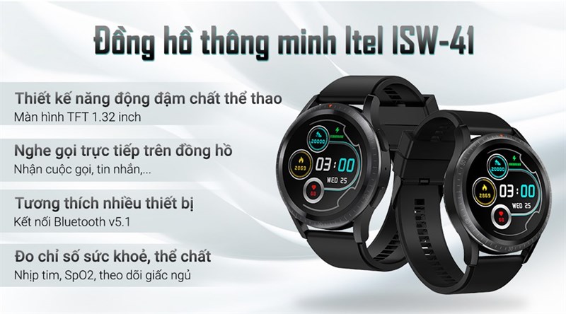 Mở bán hotsale đồng hồ Itel ISW-41: Thiết kế cool ngầu, có quà giá trị
