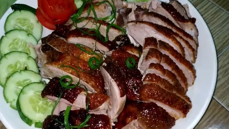 How to make roasted duck with a simple oil-free fryer at home