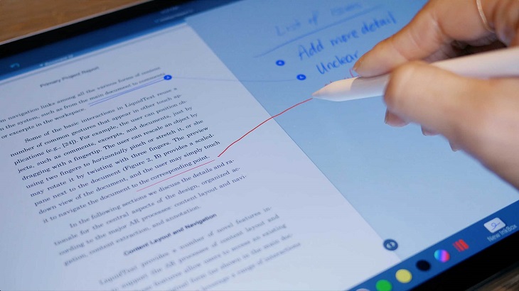 Cách sử dụng Apple Pencil cho iPad dễ dàng, đơn giản nhanh chóng > LiquidText