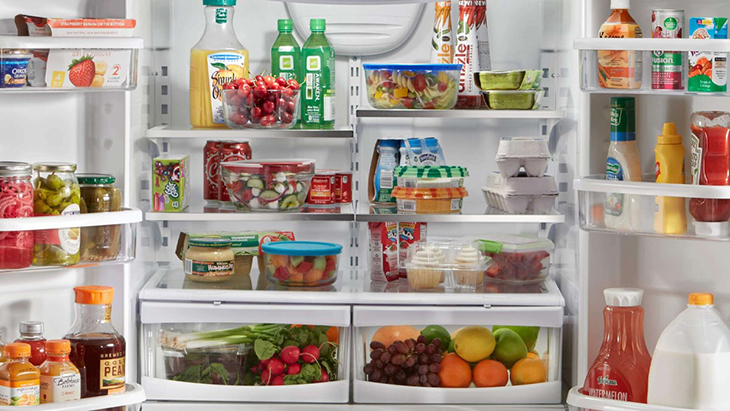 Tủ lạnh chất đầy thực phẩm cũng không tiêu tốn quá nhiều điện