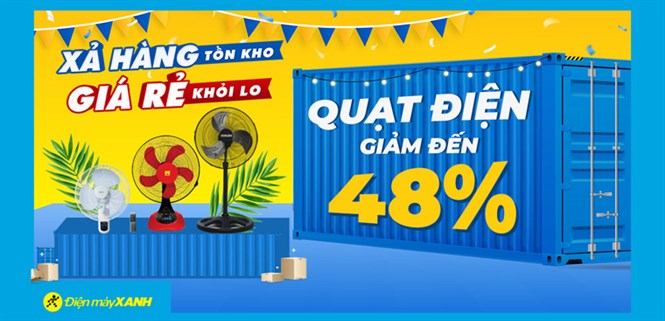 Xả hàng tồn kho - Quạt đứng giảm đến 48%, giao nhanh miễn phí, mua ngay đón hè