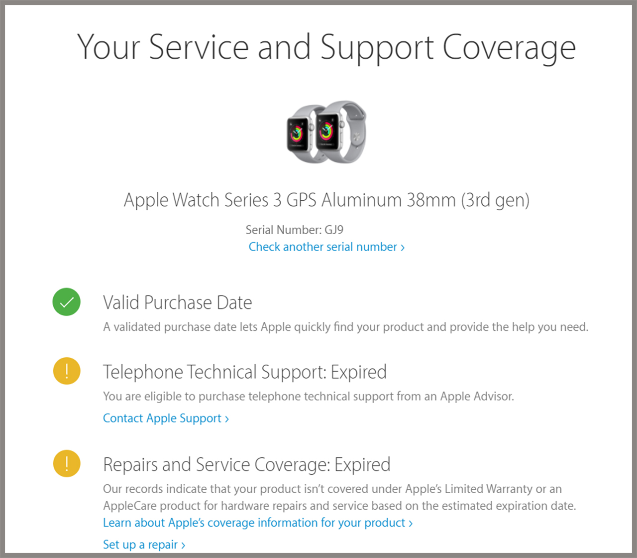 Cách kiểm tra bảo hành Apple Watch Cách kiểm tra bảo hành Apple Watch