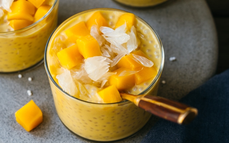 How to make delicious and cool Hong Kong mango tea (mango sago)