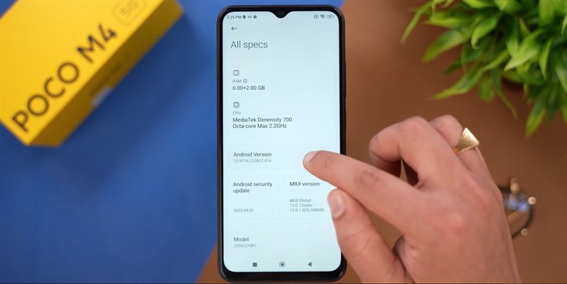POCO M4 5G được trang bị bộ vi xử lý MediaTek Dimensity 700