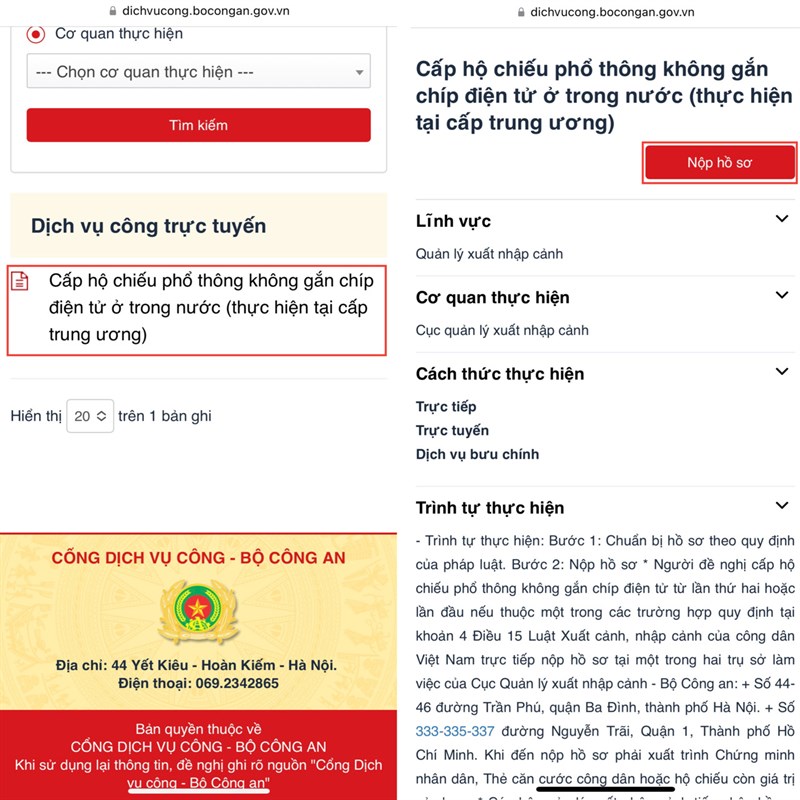 Cách làm hộ chiếu online