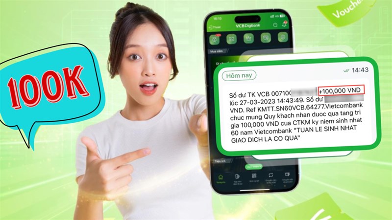 Ưu đãi hấp dẫn dành cho khách hàng nhân dịp sinh nhật 59 năm Vietcombank