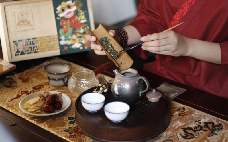 Quán trà mang hơi hướng Phật giáo