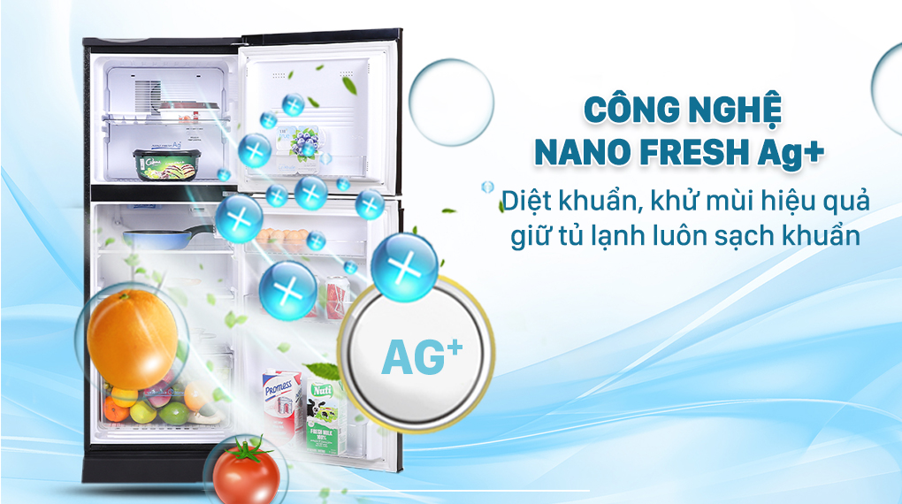 Kinh nghiệm chọn mua tủ lạnh dưới 5 triệu cho sinh viên, người đi làm > Công nghệ Nano Fresh Ag+ 