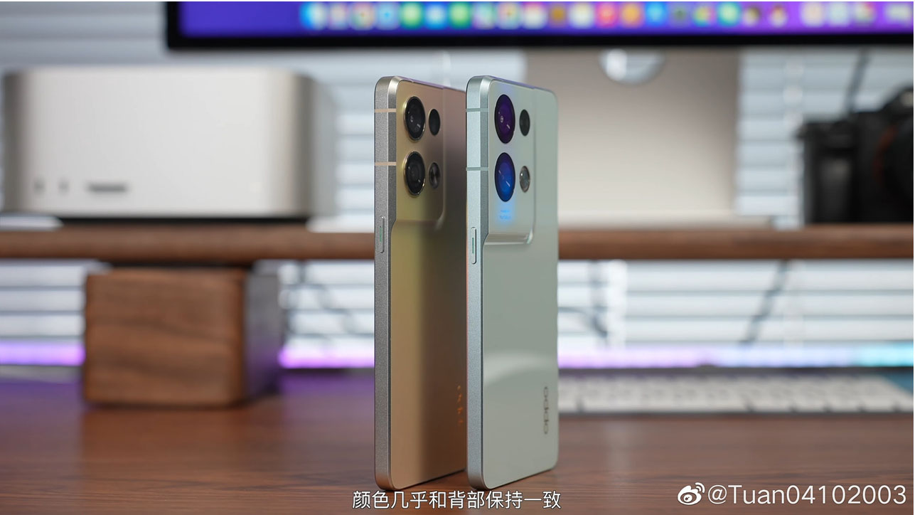 Phần cạnh bên của bộ đôi OPPO