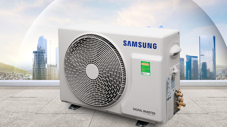 Đánh giá dòng máy lạnh Samsung WindFree™ TYGC sang trọng > Dàn nóng