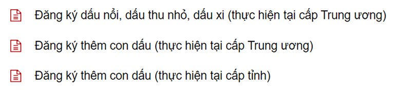 cách đăng ký mẫu con dấu qua dịch vụ công trực tuyến