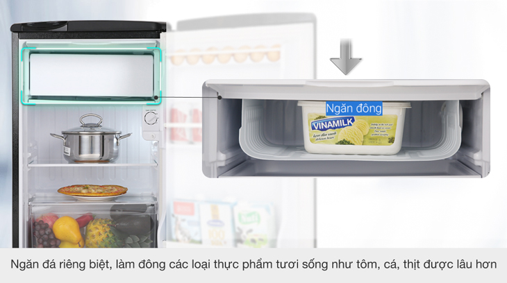 Tủ lạnh Aqua 90 lít AQR-D99FA(BS) – Mua Sắm Điện Máy Giá Rẻ Tại Điện Máy  Đất Việt