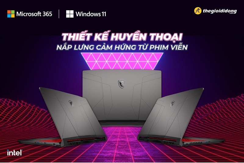 MSI Gaming Pulse GL66 Thiết kế MSI Gaming Pulse GL66 Thiết kế