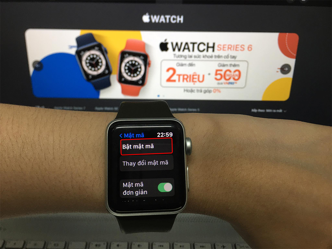 Đặt mật khẩu trên Apple Watch