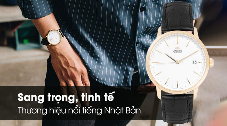 Đồng hồ ORIENT 39.5 mm Nam RA-AC0E03S10B sở hữu thiết kế mạnh mẽ, tinh tế phù hợp với các quý ông hiện đại