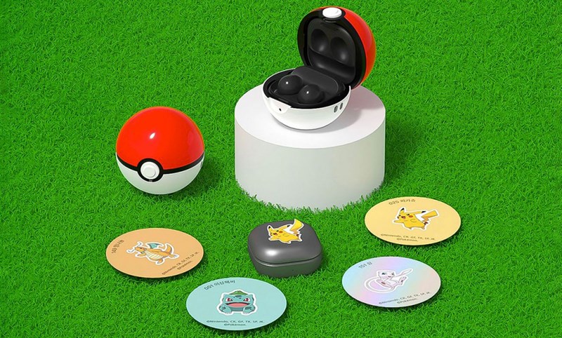 Các nhãn dán tặng kèm Galaxy Buds 2 Pokemon Edition Các nhãn dán tặng kèm Galaxy Buds 2 Pokemon Edition