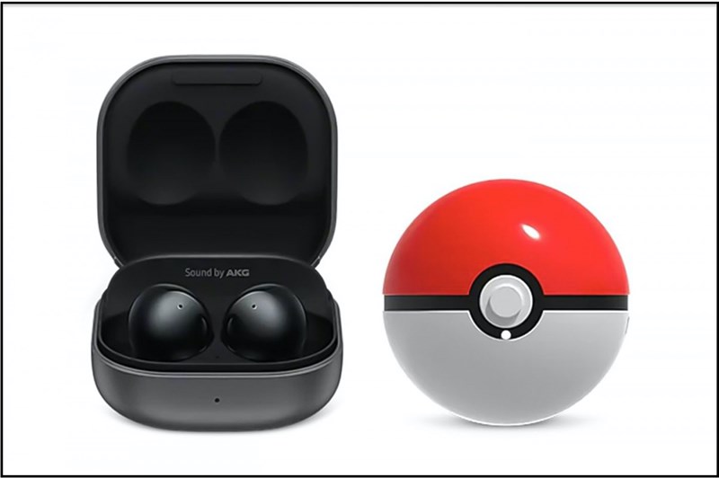 Hình ảnh tai nghe Galaxy Buds 2 và hộp đựng Poke Ball Hình ảnh tai nghe Galaxy Buds 2 và hộp đựng Poke Ball