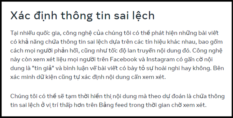 Facebook cung se phan tich hanh vi cua nguoi dung de xac minh thong tin Facebook cung se phan tich hanh vi cua nguoi dung de xac minh thong tin