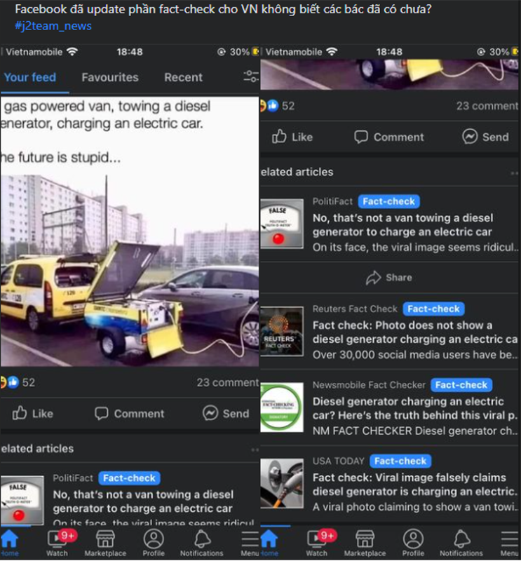 Tinh nang Fact-check tren Facebook Tinh nang Fact-check tren Facebook