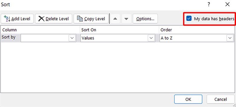 Cách sắp xếp dữ liệu theo màu trong Excel
